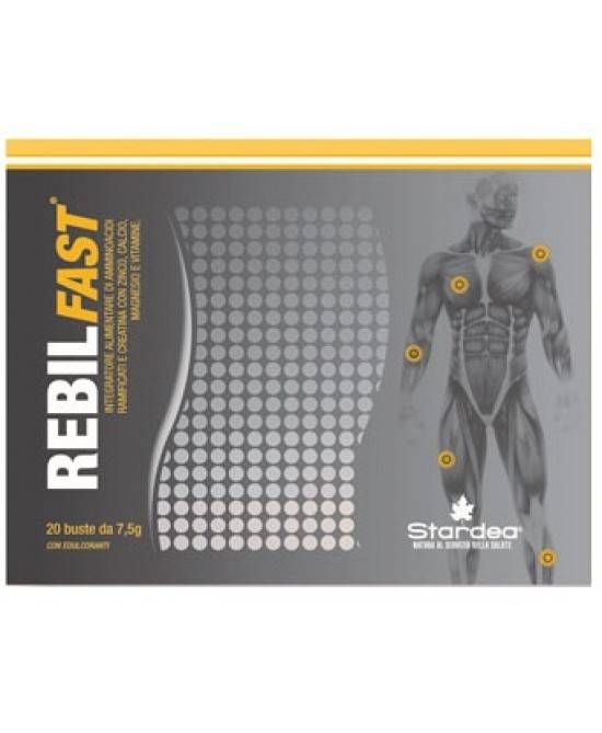 Rebilfast Integratore di Aminoacidi e Creatina per sportivi 20 bustine
