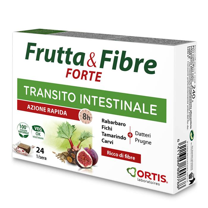 Ortis Frutta & Fibre Transito Intestinale 24 cubetti
