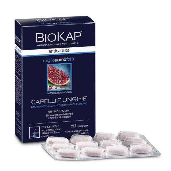 Bios Line BioKap Miglio Uomo Forte Integratore Anticaduta 60 compresse