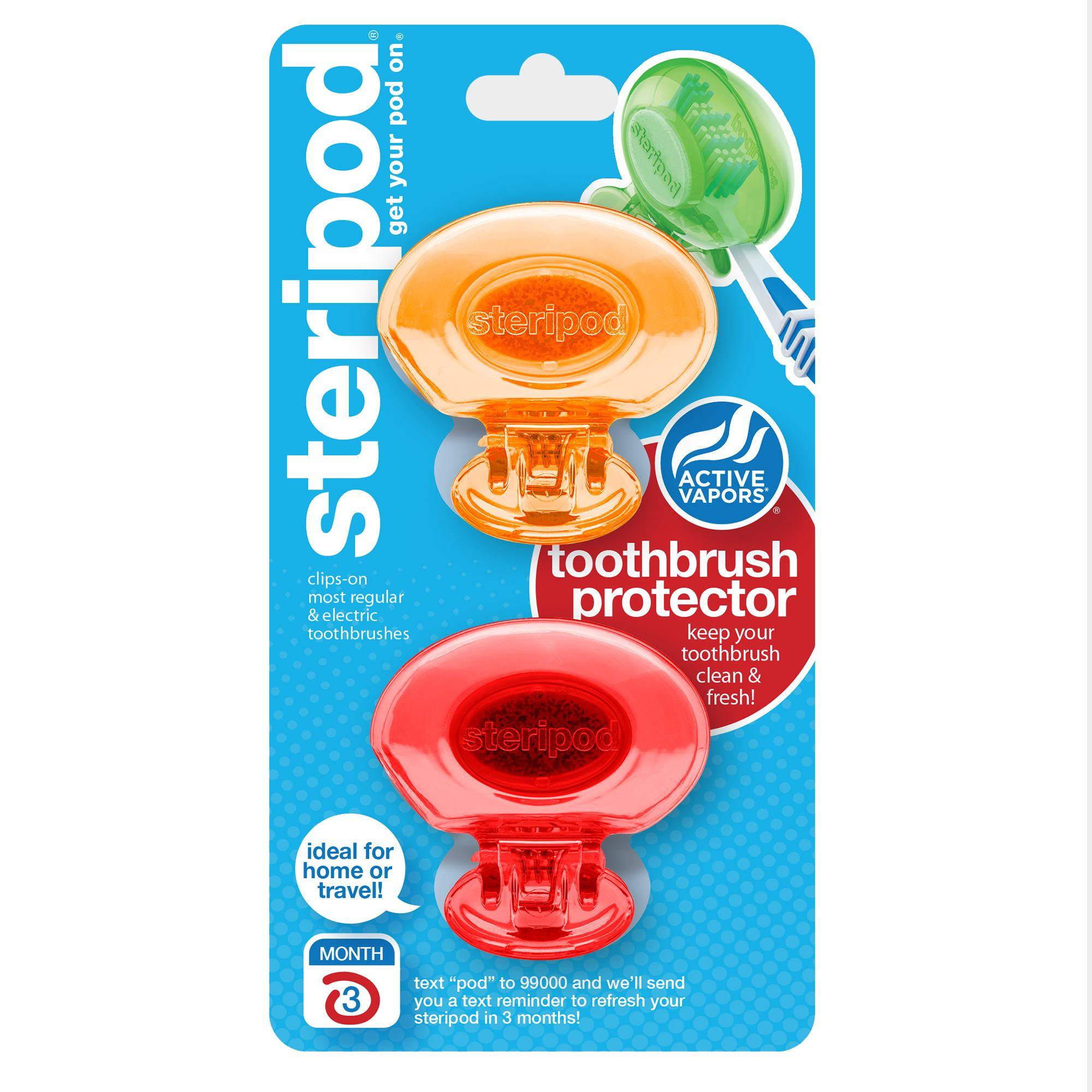 Steripod Proteggi Spazzolino 2 pezzi