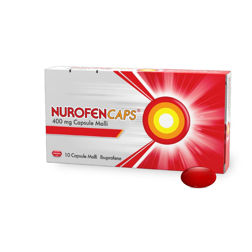 NurofenCaps 400 Mg Sollievo Rapido Dolori 10 capsule molli