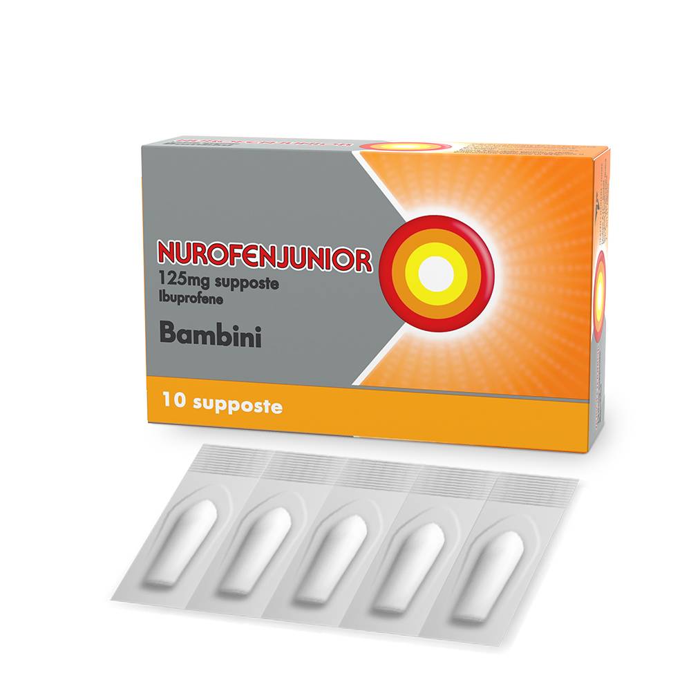 Nurofenjunior Supposte Bambini 125 Mg 10 supposte