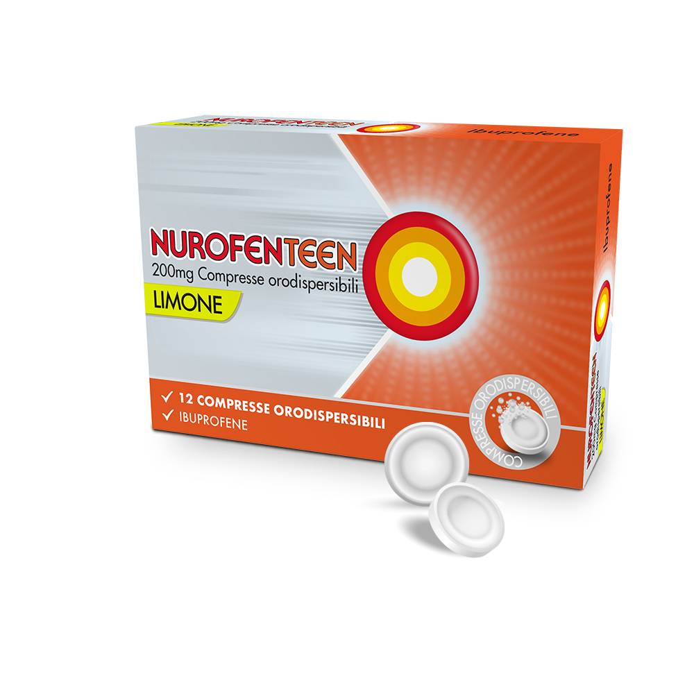 Nurofen Nurofenteen 200 mg Gusto Limone 12 Compresse