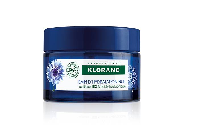 Klorane Crema Notte al Fiordaliso BIO e Acido Ialuronico 50 ml