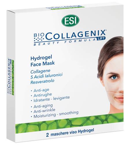 Esi Biocollagenix Hydrogel Face Mask Maschera Viso Antiage 2 pezzi
