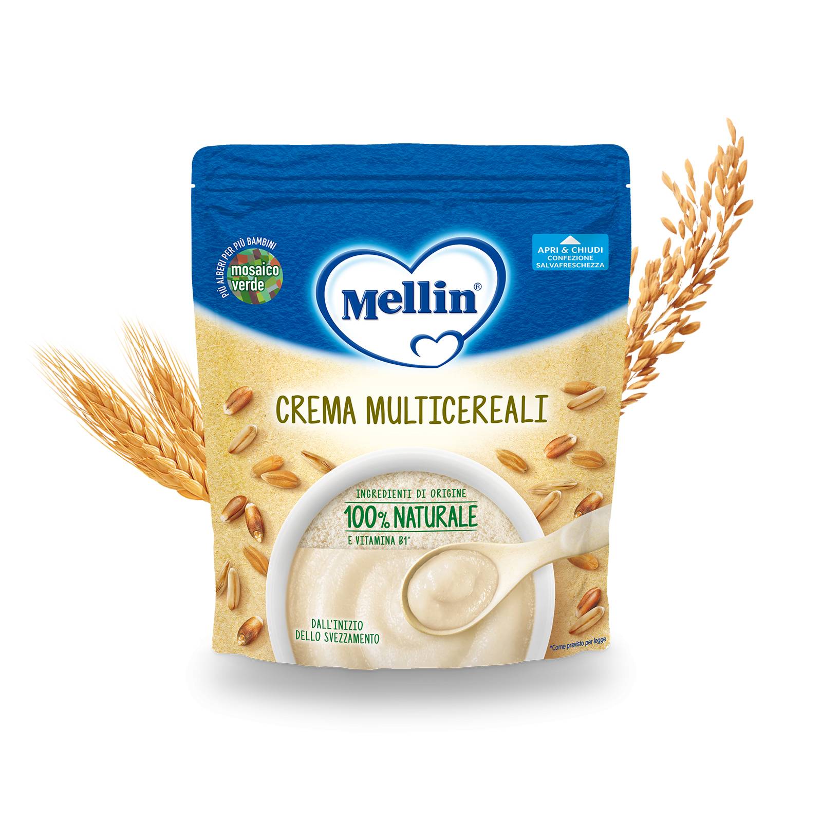 Mellin Crema Multicereali 100% Ingredienti Naturali 200 gr
