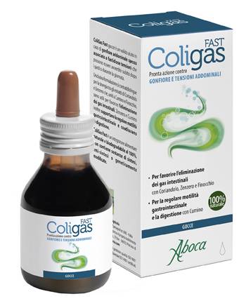 Aboca Coligas Fast Gocce Integratore per il Gonfiore Addominale 75 ml