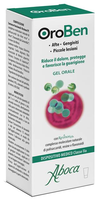 Aboca Oroben Gel Orale per Afte 15 ml