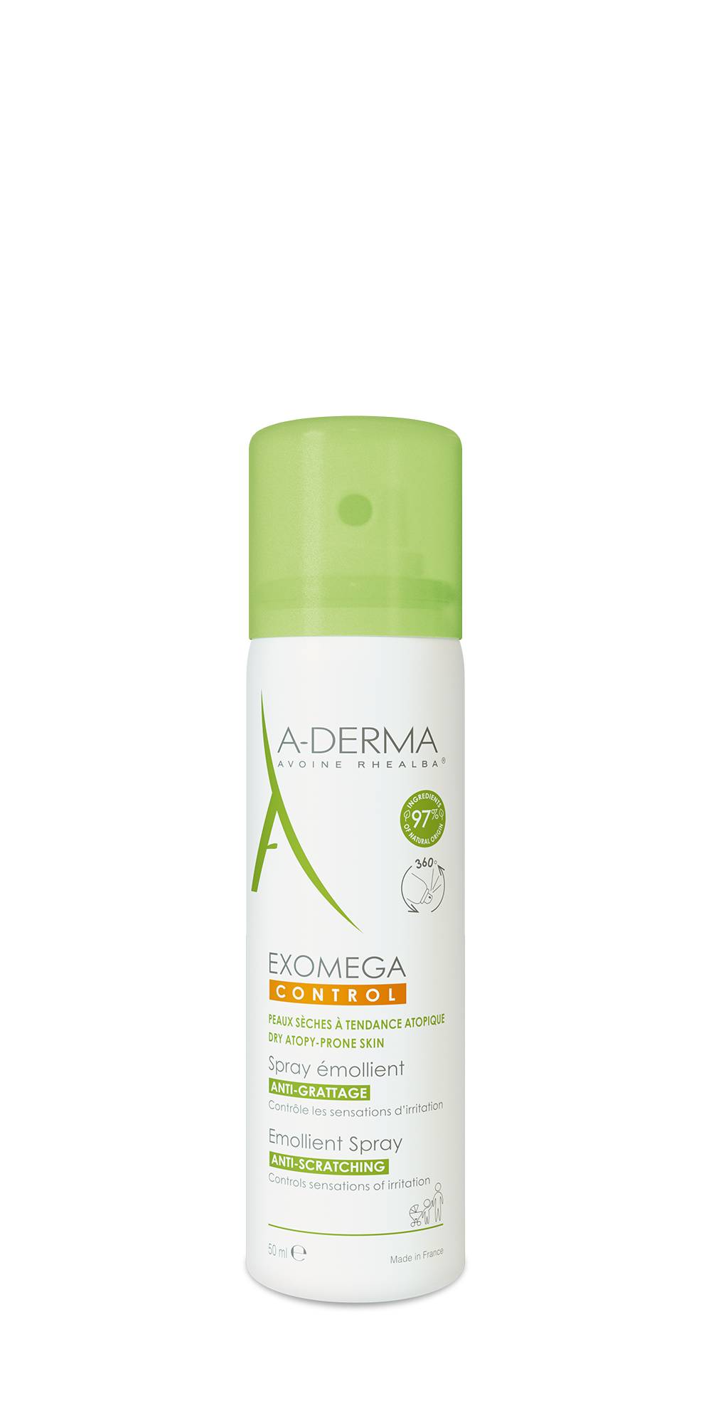 A - Derma Exomega Control Spray Emolliente Anti - Prurito 50 ml