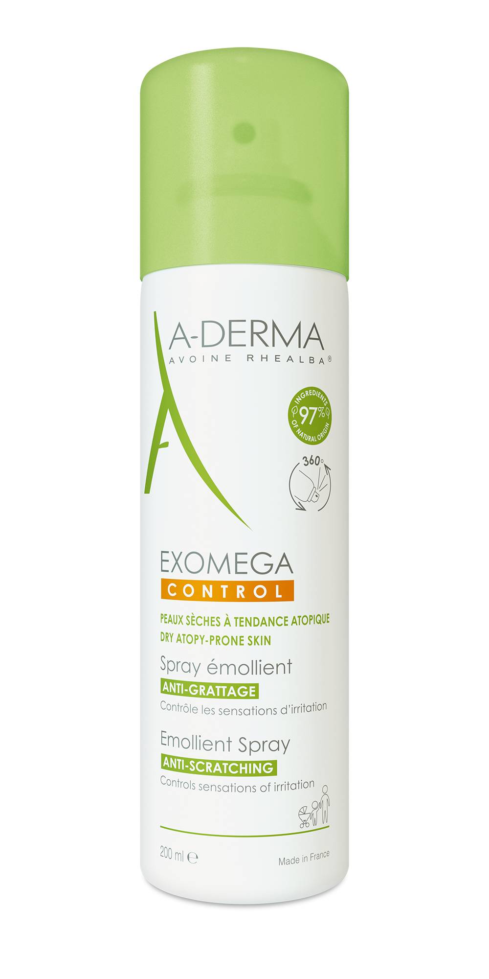A - Derma Exomega Control Spray Emolliente Anti - Prurito 200 ml