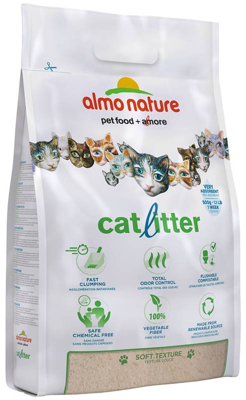 Almo Nature Cat Litter Lettiera per gatti biodegradabile 4.54 Kg