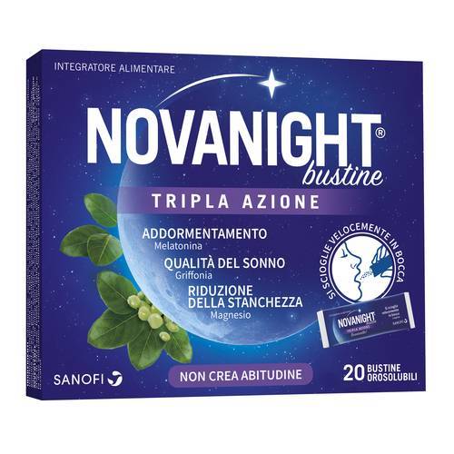 Sanofi Novanight Integratore per il Buon Riposo 20 bustine orosolubili