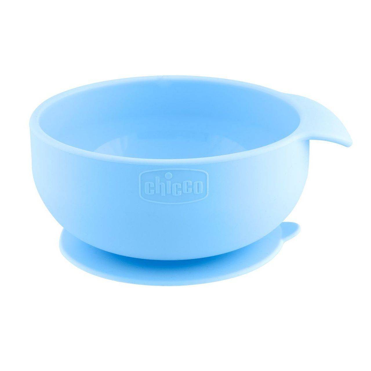 Chicco Easy Bowl Ciotola in Silicone con Ventosa Blu 6m+