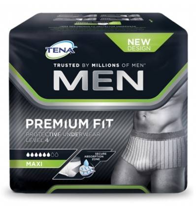 Tena Men Premium Fit Boxer assorbente uomo Livello 4 Taglia M 10 pezzi