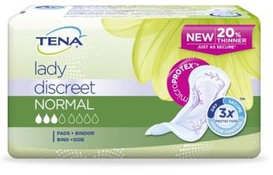 Tena Discreet Normal Assorbente per perdite urinarie Moderate 12 pezzi