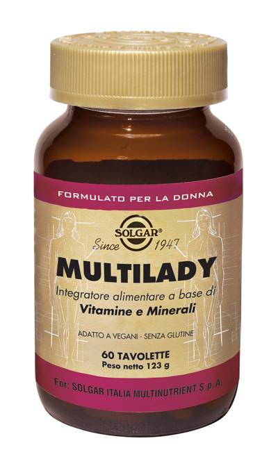 Solgar Multilady Integratore Multivitaminico Donna 60 tavolette