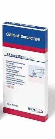 BSN Medical Cutimed Sorbact Gel Medicazione a Captazione Batterica 7.5x15 cm 10 pezzi