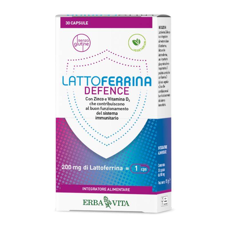 Erba Vita Lattoferrina Defence Integratore di Lattoferrina 30 capsule