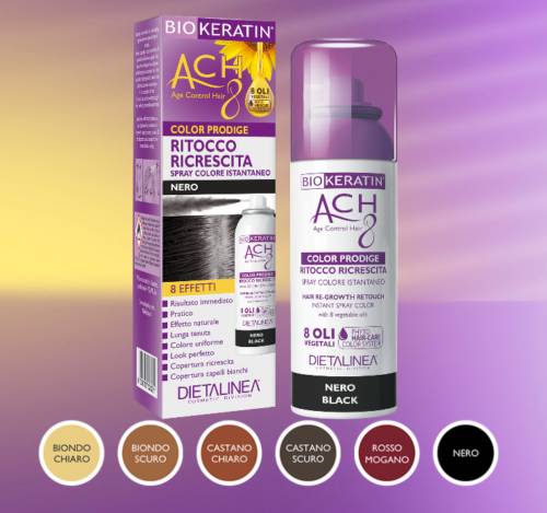 Biokeratin ACH8 Color Prodige Ritocco Ricrescita Castano Scuro 75 ml