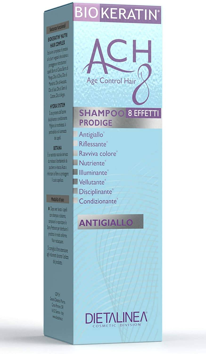 Biokeratin ACH8 Shampoo Prodige Antigiallo 200 ml