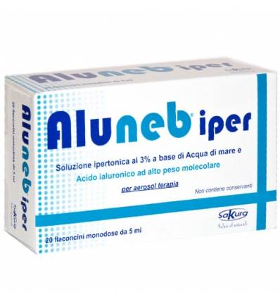 Aluneb Iper Soluzione ipertonica a base di acqua di mare 20 flaconcini