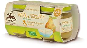 Alce Nero Omogeneizzato Biologico di Pera e Yogurt 2 x 80 g