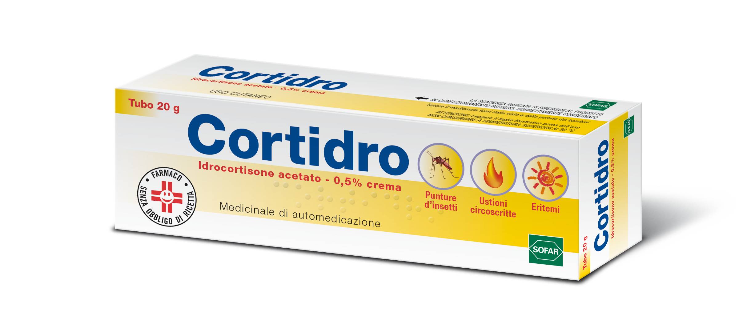 Sofar Cortidro Crema Dermatologica 0,5% 20 grammi