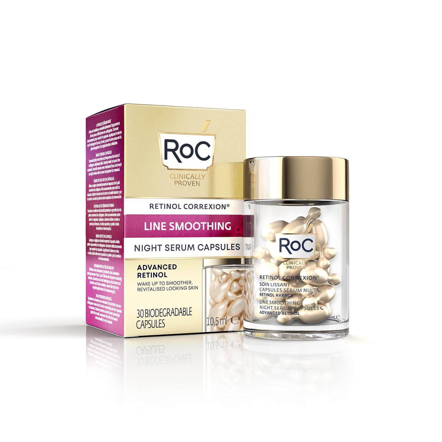 Roc Retinol Correxion Line Smoothing Siero Viso Notte 30 capsule