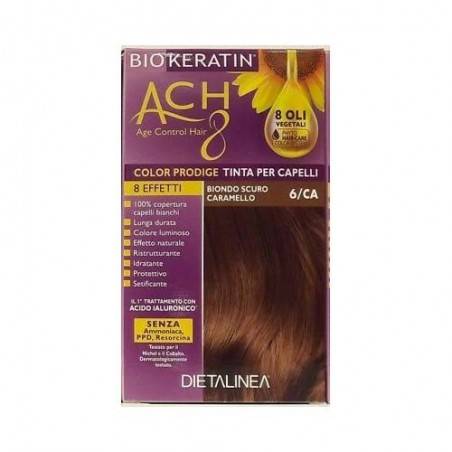 Biokeratin ACH8 Tinta Vegetale per Capelli Colore 6/CA Biondo Scuro Caramello