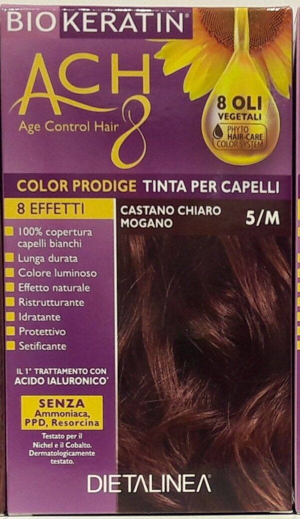Biokeratin ACH8 Tinta Vegetale per Capelli Colore 5/M Castano Chiaro Mogano