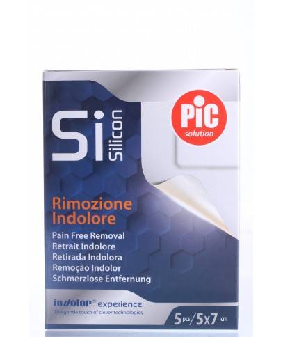 Pic Silicon Cerotto Post Operatorio con Tecnologia Siliconia 5 cm x 7 cm 5 pezzi