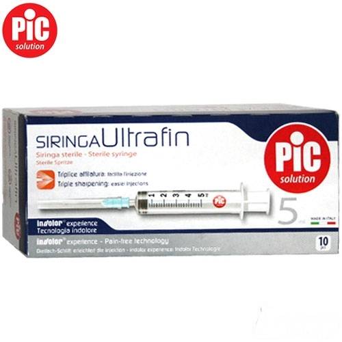 Pic Siringa Ultrafin 5 ml 10 pezzi