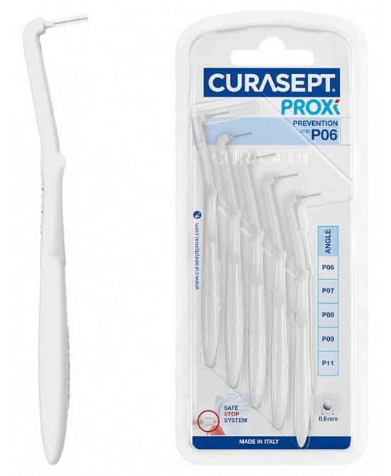 Curasept Proxy Angle P06 Scovolino Interdentale Bianco 5 Pezzi