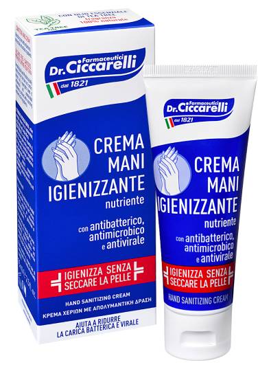 Dr Ciccarelli Crema Mani Igienizzante con Antibatterico Antivirale 75 ml