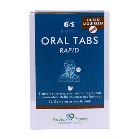 Prodeco GSE Oral Tabs Rapid Gusto Liquirizia 12 Compresse