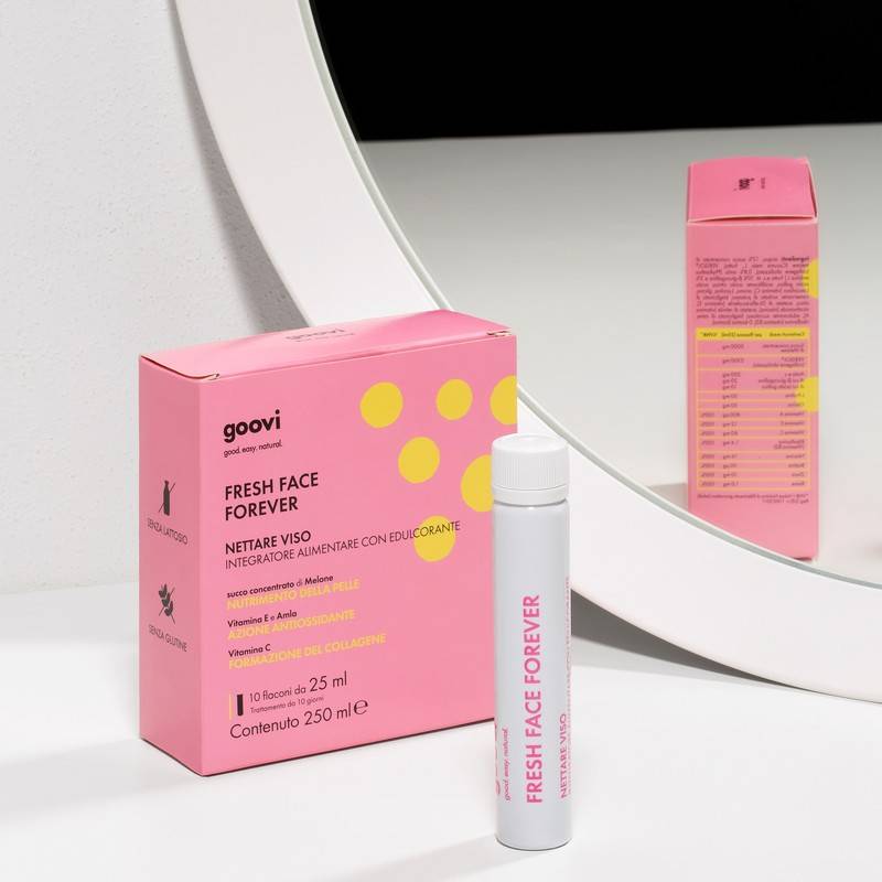 Goovi Fresh Face Forever Nettare Viso Integratore Pelle 10 flaconi