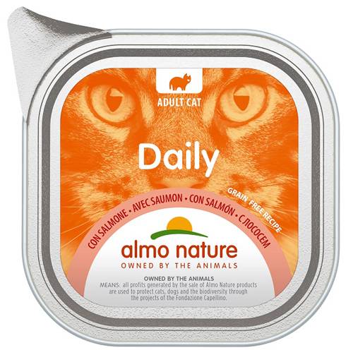 Daily Menu Cats Alimento umido con salmone per gatti adulti 100 g
