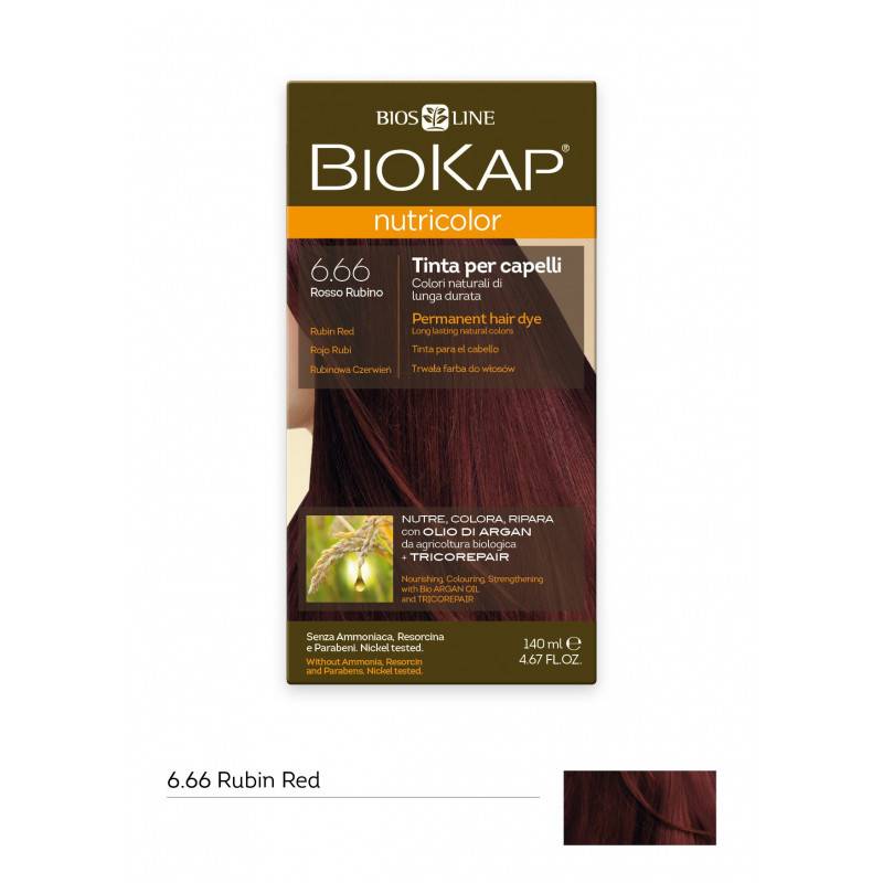 Bios Line BioKap Nutricolor Tinta Colore 6.66 Rosso Rubino