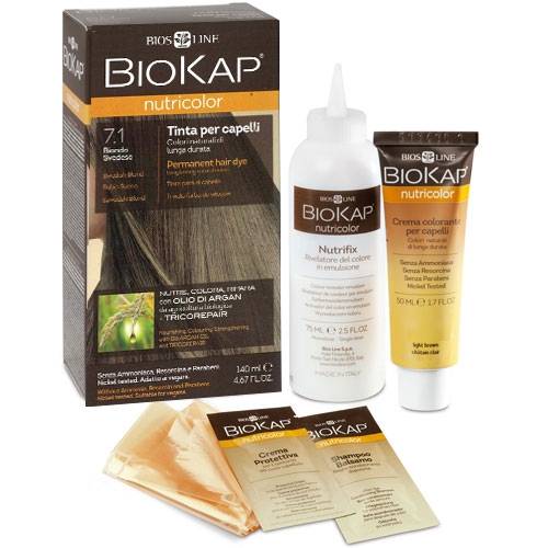 Bios Line BioKap Nutricolor Tinta Colore 7.1 Biondo Svedese