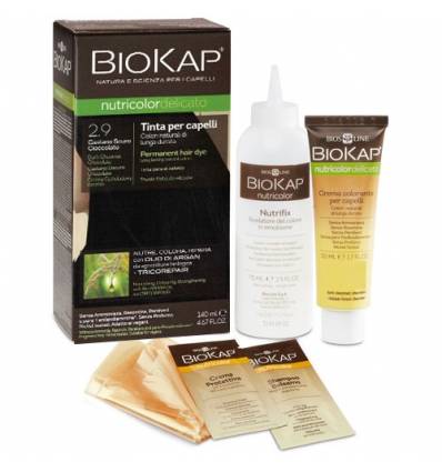 Bios Line BioKap Nutricolor Delicato Tinta per Capelli 2.9 Castano Scuro Cioccolato