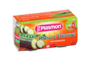 Plasmon Omogeneizzato Piselli e Zucchine 2 x 80 g