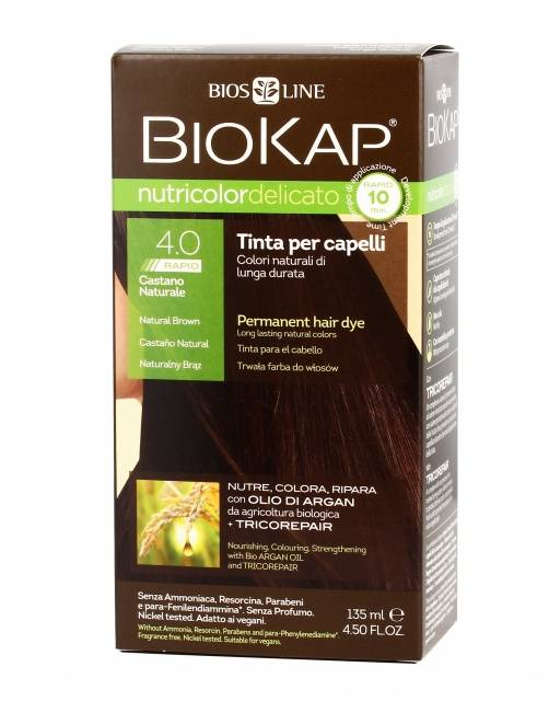 Bios Line Biokap Nutricolor Delicato Rapid 4.00 Castano Naturale