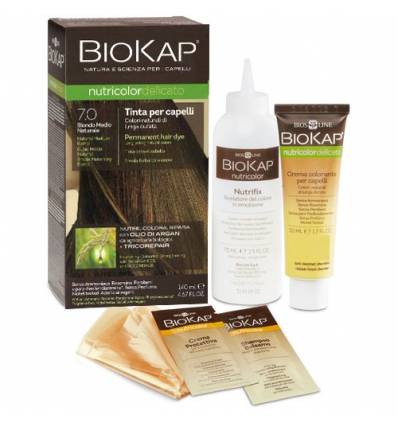 Bios Line Biokap Nutricolor Delicato Rapid Tinta per Capelli 7,0 Biondo Medio Naturale