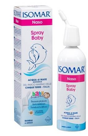 Isomar Spray Baby con Camomilla Soluzione nebulizzante per il naso per bambini 100 ml