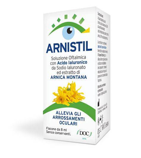 Arnistil Soluzione Oftalmica con Acido Ialuronico 0,2% + Estratto di Arnica Montana 0,1% Flacone 8 ML