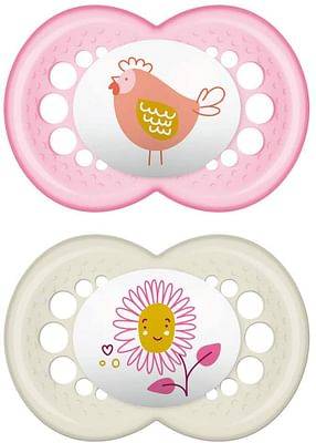 Mam Original Succhietto in Silicone 16+ Femmina 2 pezzi