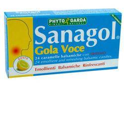 Sanagol Gola Voce Miele Limone Emolliente per le vie respiratorie 24 Caramelle
