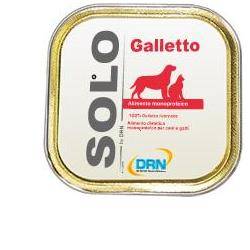 Drn Solo Galletto Alimento dietetico monoproteico umido per Cani/Gatti 100 g