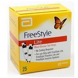 FreeStyle Lite Strisce Misurazione Glicemia 25 Pezzi