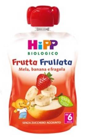 Hipp Bio Frutta Frullata Mela Banana Fragola Purea di frutta 90 g